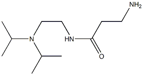 3-amino-N-{2-[bis(propan-2-yl)amino]ethyl}propanamide,,结构式