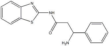 3-amino-N-1,3-benzothiazol-2-yl-3-phenylpropanamide