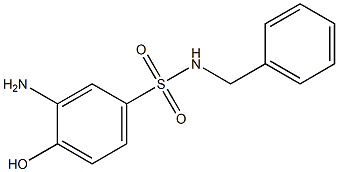 3-amino-N-benzyl-4-hydroxybenzene-1-sulfonamide 结构式