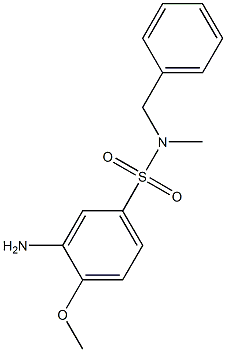 3-amino-N-benzyl-4-methoxy-N-methylbenzene-1-sulfonamide