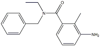 3-amino-N-benzyl-N-ethyl-2-methylbenzamide,,结构式