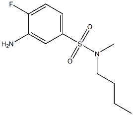 3-amino-N-butyl-4-fluoro-N-methylbenzene-1-sulfonamide 结构式