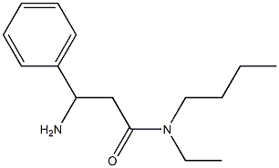 3-amino-N-butyl-N-ethyl-3-phenylpropanamide Structure