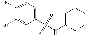 3-amino-N-cyclohexyl-4-fluorobenzene-1-sulfonamide