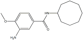 3-amino-N-cyclooctyl-4-methoxybenzamide 化学構造式