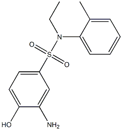  3-amino-N-ethyl-4-hydroxy-N-(2-methylphenyl)benzene-1-sulfonamide