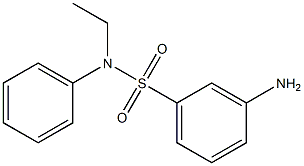 3-amino-N-ethyl-N-phenylbenzenesulfonamide Structure
