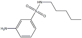 3-amino-N-pentylbenzene-1-sulfonamide Struktur