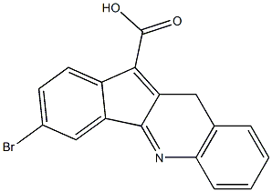 3-bromo-10H-indeno[1,2-b]quinoline-11-carboxylic acid Structure