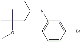 3-bromo-N-(4-methoxy-4-methylpentan-2-yl)aniline 化学構造式
