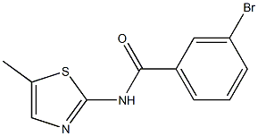 3-bromo-N-(5-methyl-1,3-thiazol-2-yl)benzamide Structure