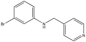 3-bromo-N-(pyridin-4-ylmethyl)aniline 化学構造式