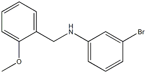 3-bromo-N-[(2-methoxyphenyl)methyl]aniline Structure