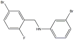 3-bromo-N-[(5-bromo-2-fluorophenyl)methyl]aniline Structure