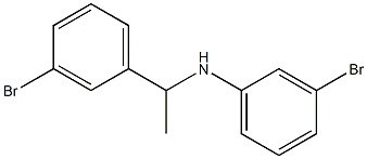 3-bromo-N-[1-(3-bromophenyl)ethyl]aniline,,结构式