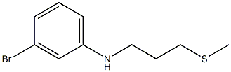 3-bromo-N-[3-(methylsulfanyl)propyl]aniline Struktur