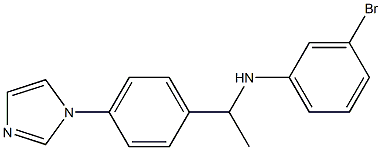 3-bromo-N-{1-[4-(1H-imidazol-1-yl)phenyl]ethyl}aniline