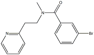 3-bromo-N-methyl-N-[2-(pyridin-2-yl)ethyl]benzamide Structure