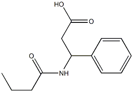 3-butanamido-3-phenylpropanoic acid,,结构式