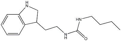 3-butyl-1-[2-(2,3-dihydro-1H-indol-3-yl)ethyl]urea 结构式