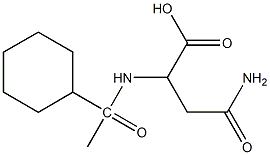 3-carbamoyl-2-(1-cyclohexylacetamido)propanoic acid Structure