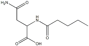 3-carbamoyl-2-pentanamidopropanoic acid