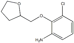 3-chloro-2-(oxolan-2-ylmethoxy)aniline,,结构式