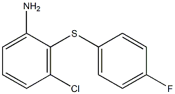 3-chloro-2-[(4-fluorophenyl)sulfanyl]aniline,,结构式