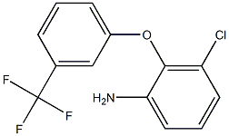 3-chloro-2-[3-(trifluoromethyl)phenoxy]aniline Structure