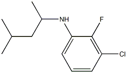 3-chloro-2-fluoro-N-(4-methylpentan-2-yl)aniline Structure