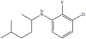 3-chloro-2-fluoro-N-(5-methylhexan-2-yl)aniline Structure