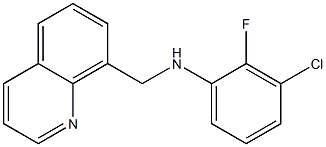 3-chloro-2-fluoro-N-(quinolin-8-ylmethyl)aniline Structure