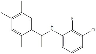 3-chloro-2-fluoro-N-[1-(2,4,5-trimethylphenyl)ethyl]aniline Structure