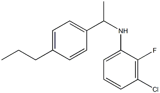 3-chloro-2-fluoro-N-[1-(4-propylphenyl)ethyl]aniline Structure