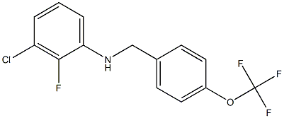 3-chloro-2-fluoro-N-{[4-(trifluoromethoxy)phenyl]methyl}aniline