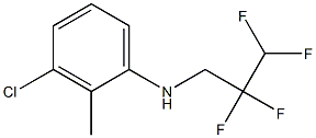 3-chloro-2-methyl-N-(2,2,3,3-tetrafluoropropyl)aniline Structure