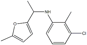  3-chloro-2-methyl-N-[1-(5-methylfuran-2-yl)ethyl]aniline