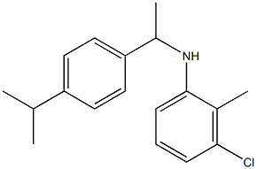  3-chloro-2-methyl-N-{1-[4-(propan-2-yl)phenyl]ethyl}aniline