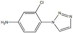 3-chloro-4-(1H-1,2,3-triazol-1-yl)aniline 化学構造式