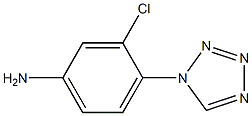 3-chloro-4-(1H-tetrazol-1-yl)aniline Structure