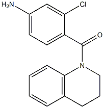 3-chloro-4-(3,4-dihydroquinolin-1(2H)-ylcarbonyl)aniline,,结构式