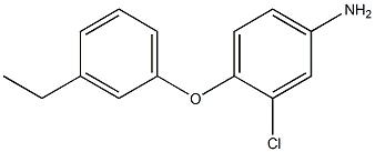 3-chloro-4-(3-ethylphenoxy)aniline Struktur