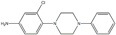 3-chloro-4-(4-phenylpiperazin-1-yl)aniline 化学構造式