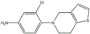 3-chloro-4-(6,7-dihydrothieno[3,2-c]pyridin-5(4H)-yl)aniline Structure