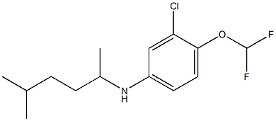  3-chloro-4-(difluoromethoxy)-N-(5-methylhexan-2-yl)aniline