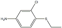 3-chloro-4-(ethylsulfanyl)aniline Structure