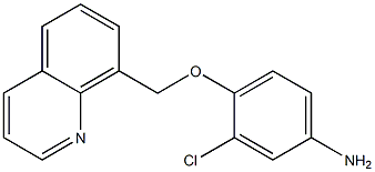 3-chloro-4-(quinolin-8-ylmethoxy)aniline 结构式