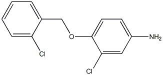 3-chloro-4-[(2-chlorophenyl)methoxy]aniline Struktur