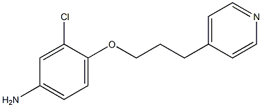 3-chloro-4-[3-(pyridin-4-yl)propoxy]aniline,,结构式