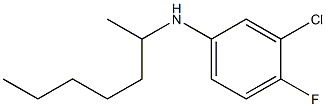 3-chloro-4-fluoro-N-(heptan-2-yl)aniline Structure